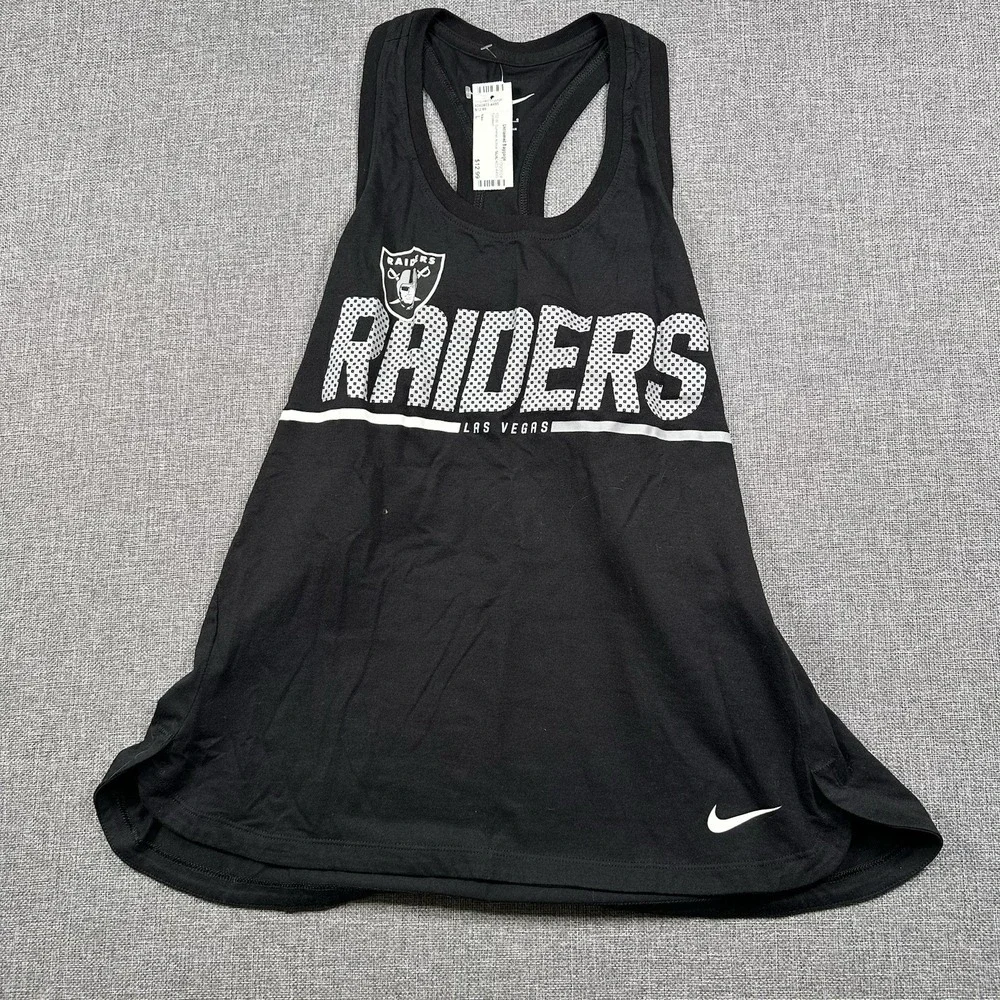Nike Women's L Las Vegas Raiders Black Tank Top Cotton